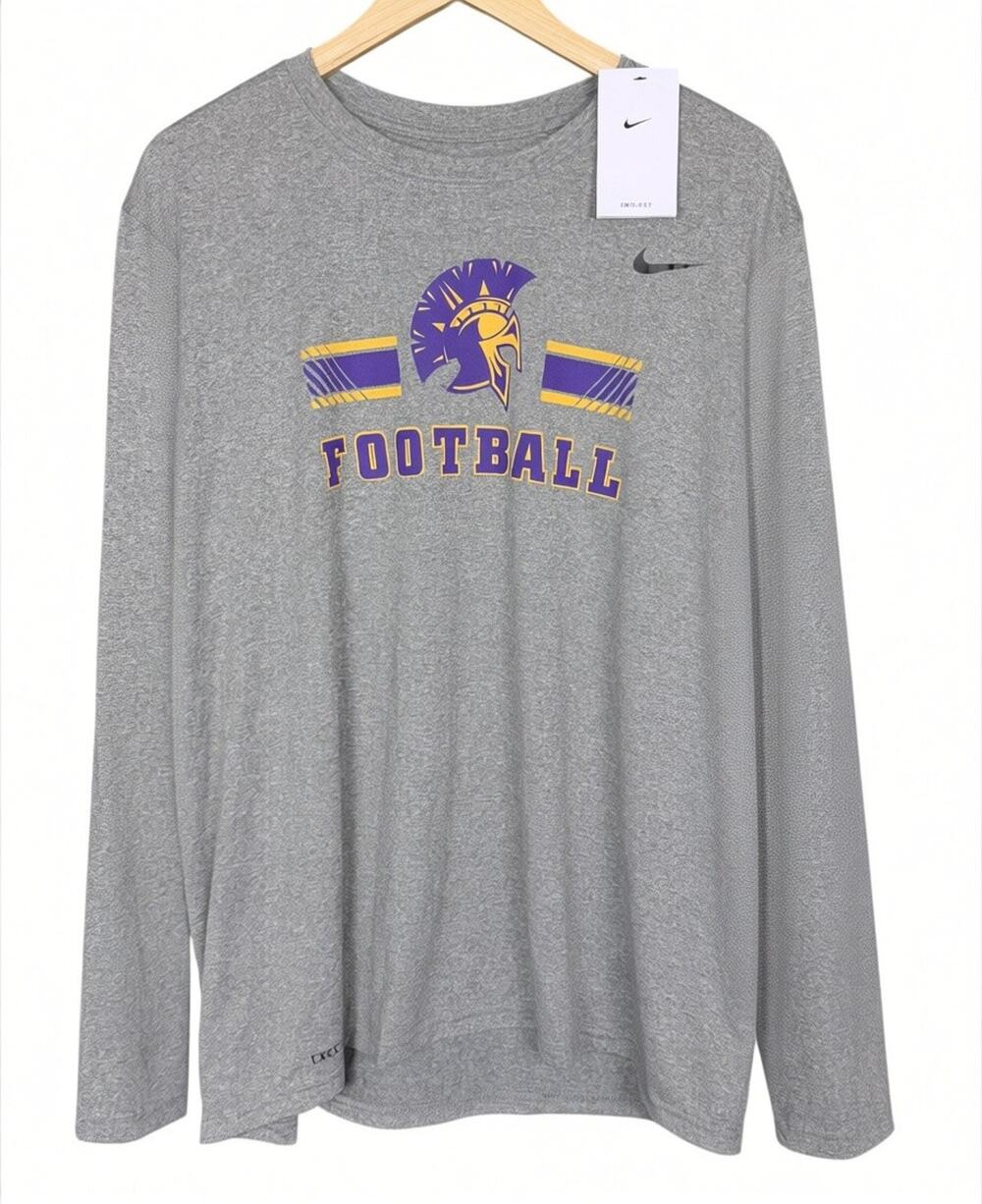 LSU Tigers Long Sleeve Workout Athletic Shirt NWT XXL Nike Dri Fit Workout Gym